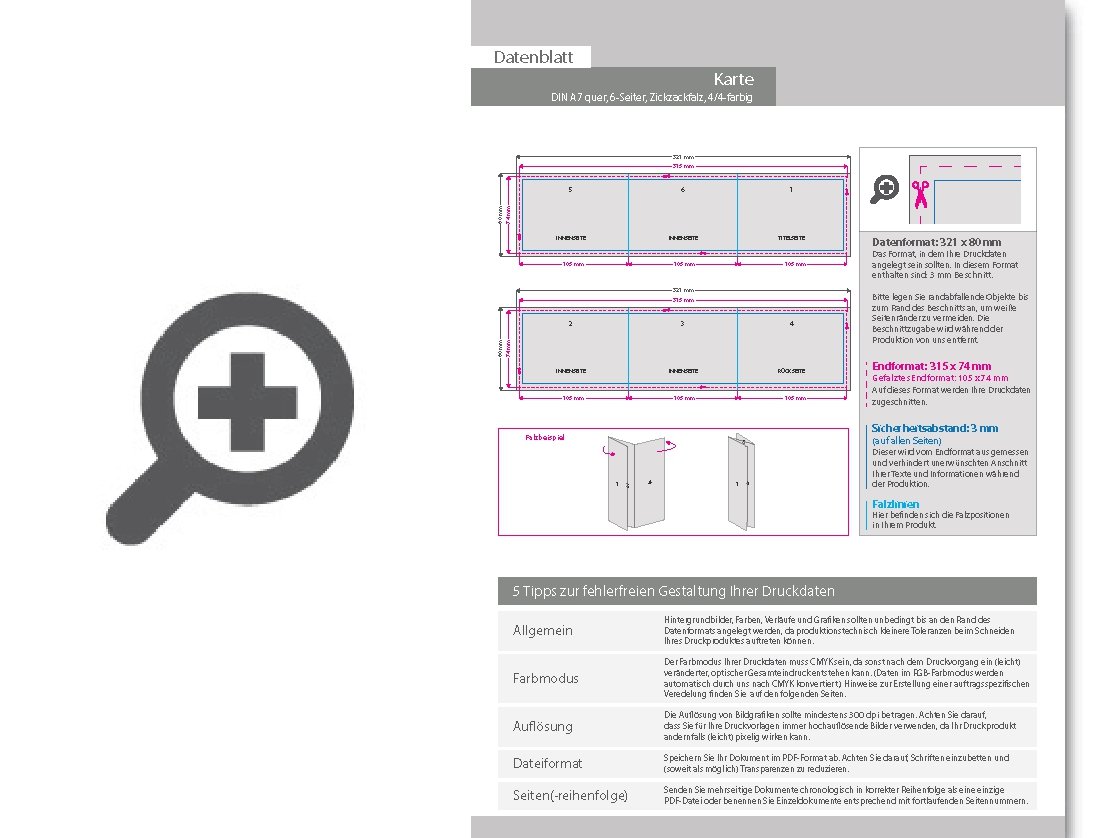 Product Bild hochzeitskarte__gefalzt_auf_din_a7_quer__vertikaler_zickzackfalz__6-seitig
